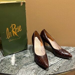 Troylings by Seymour Troy Vintage Alligator Pumps